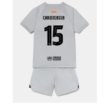 Barcelona Andreas Christensen #15 Tredjedraktsett Barn 2022-23 Kortermet (+ korte bukser)